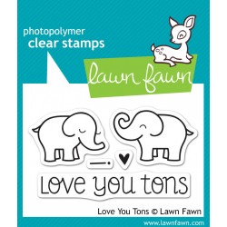 Lawn Fawn Love You Tons stamp set